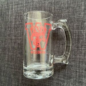 Vintage 80’s University of Wisconsin Glass Mug
